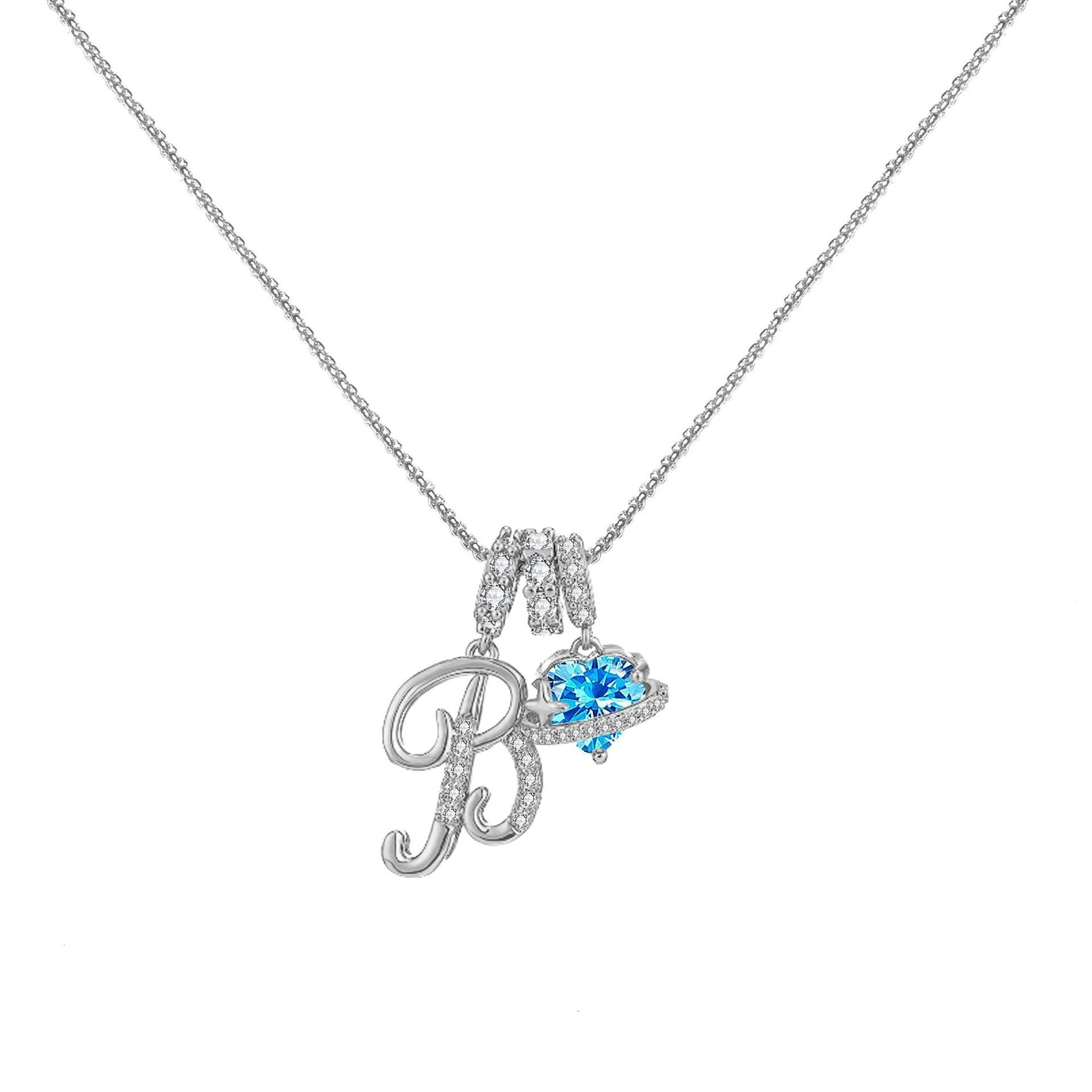 đPersonalized Gifts-Initial Letter Necklace ăAâZă