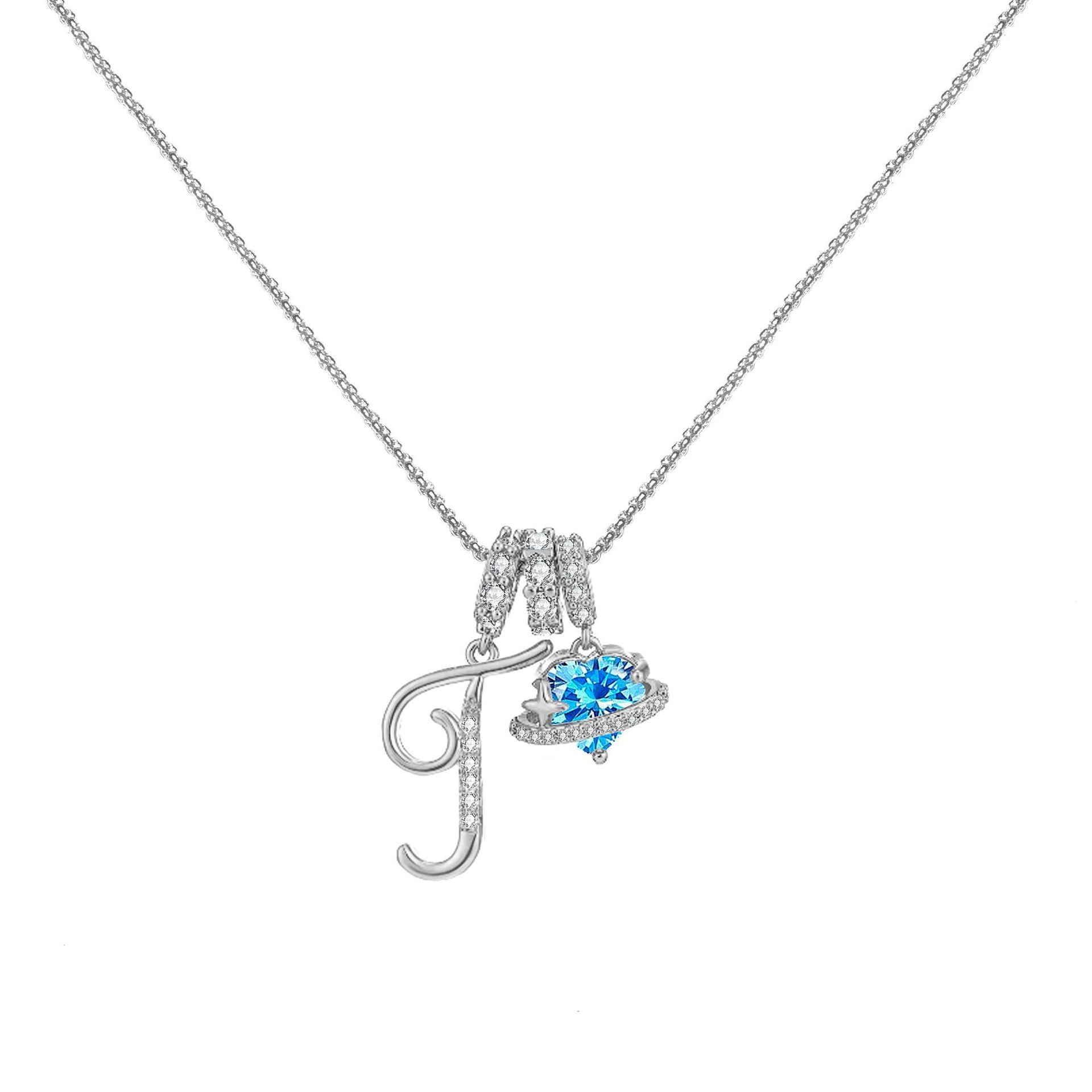 đPersonalized Gifts-Initial Letter Necklace ăAâZă
