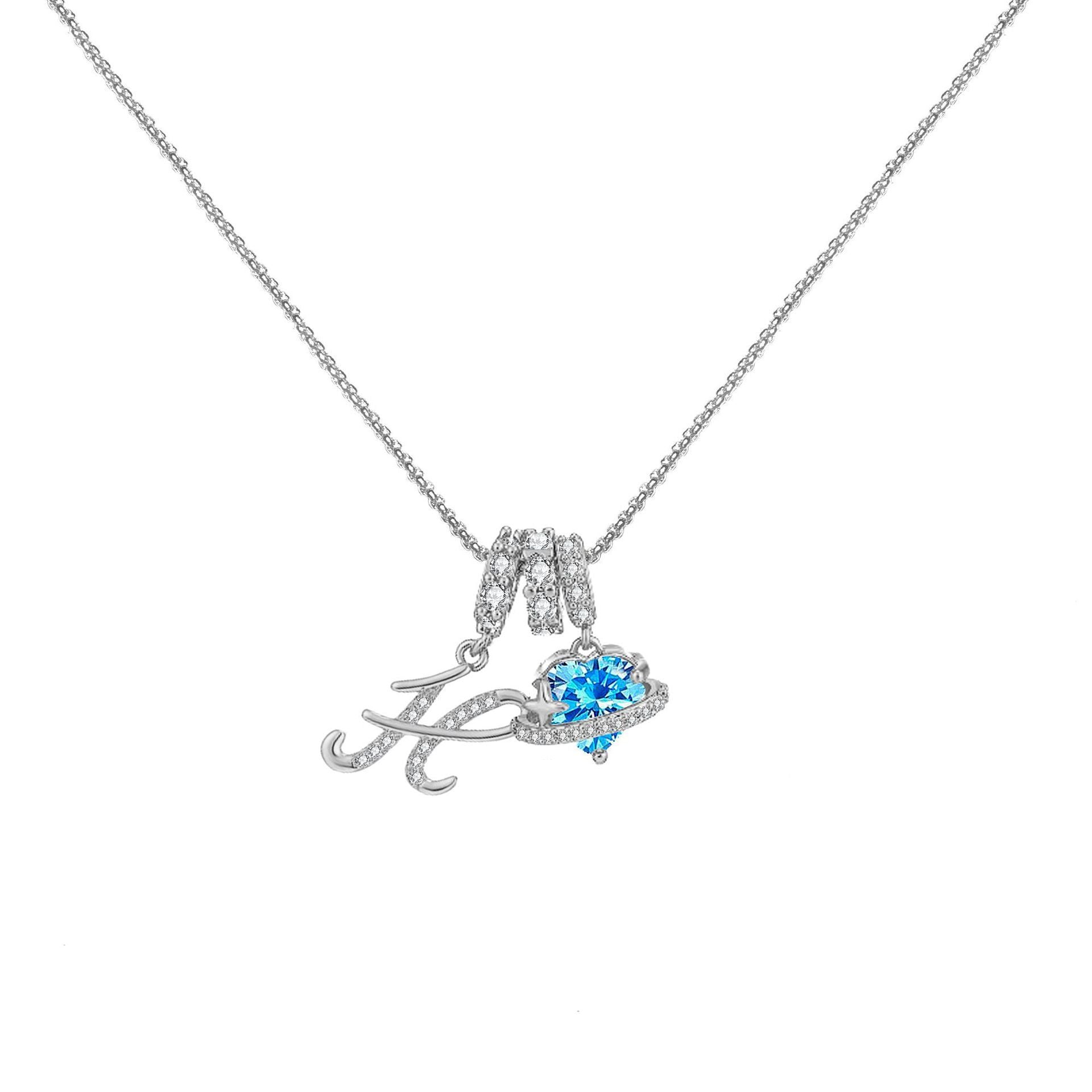 đPersonalized Gifts-Initial Letter Necklace ăAâZă