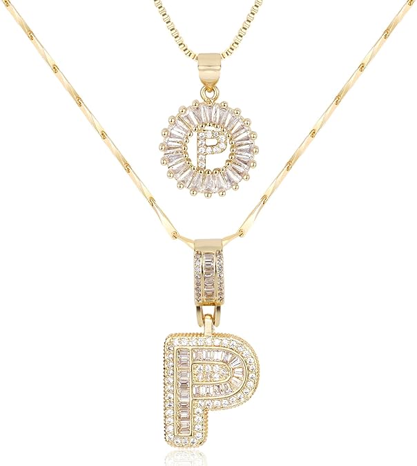 【LAST DAY 49% OFF】2 Pack - Initial Letter Pendant Necklaces