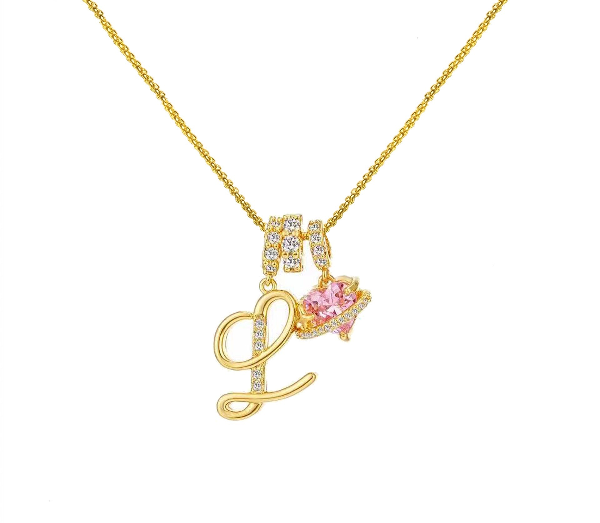đPersonalized Gifts-Initial Letter Necklace ăAâZă