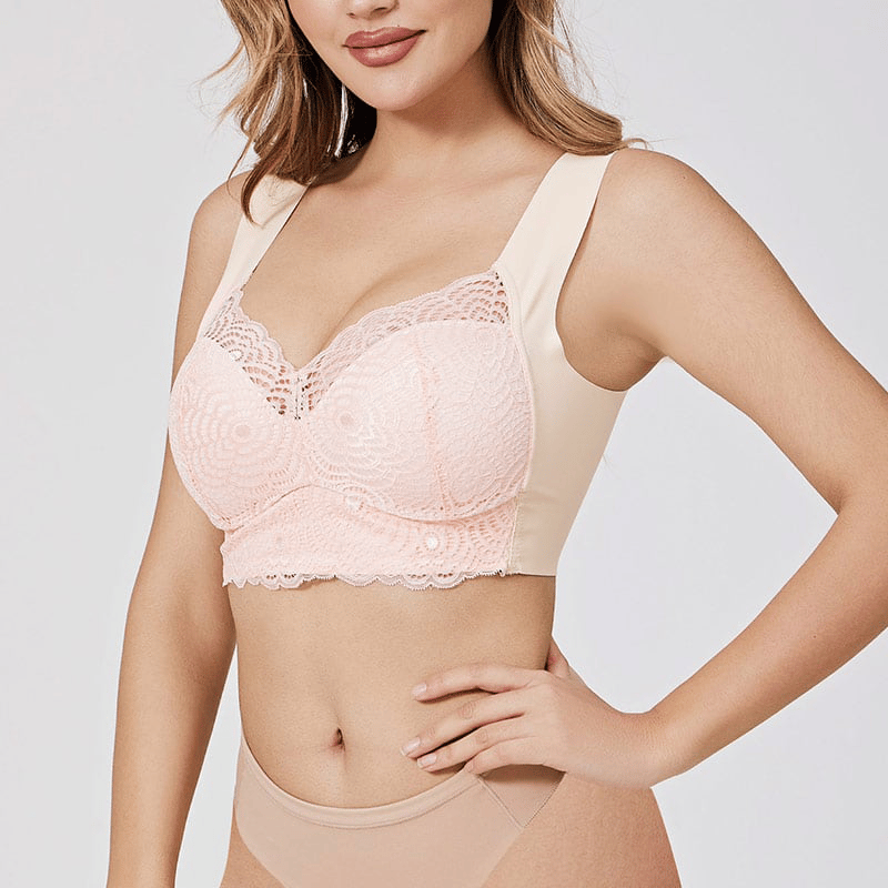 ⏰49%Off 3 Days To Go⏰ - Comfortable & Supportive Push-Up Seamless Lace Cut-Out Bra