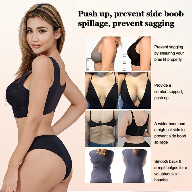 ⏰49%Off 3 Days To Go⏰ - Comfortable & Supportive Push-Up Seamless Lace Cut-Out Bra