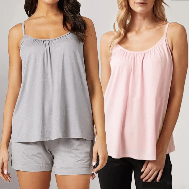 ❤️🔥2025 Loose-fitting Tank Top With Built-in Bra