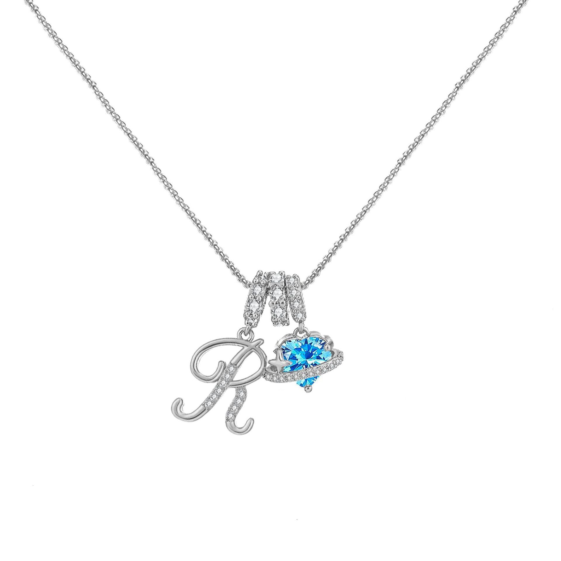 đPersonalized Gifts-Initial Letter Necklace ăAâZă