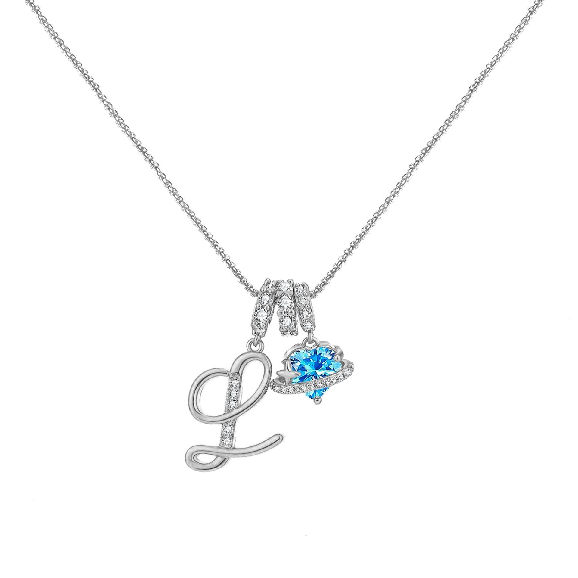 đPersonalized Gifts-Initial Letter Necklace ăAâZă