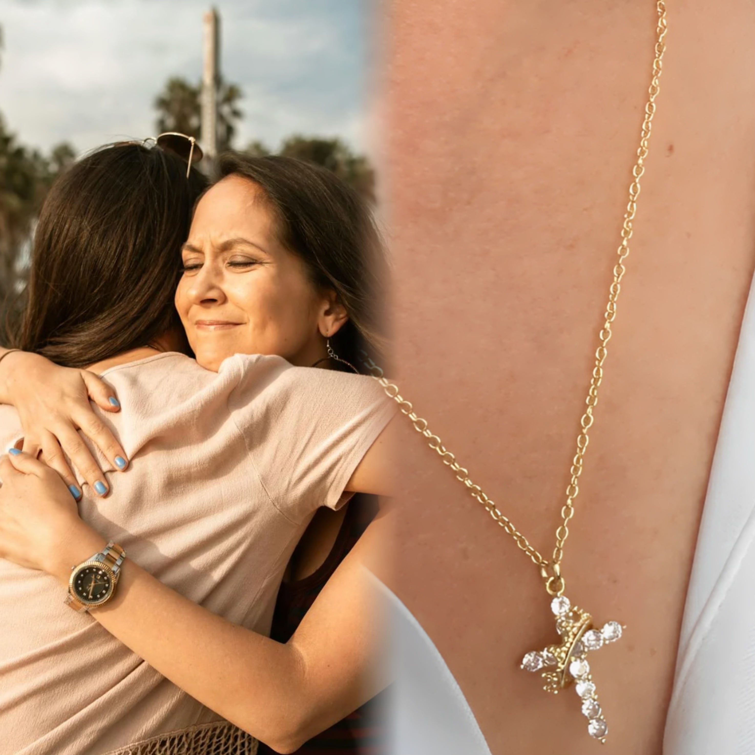 The Eternal Cross & Crown Necklace