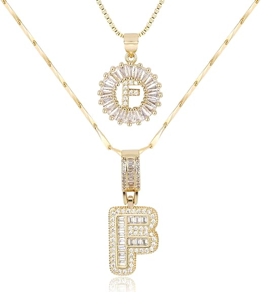 【LAST DAY 49% OFF】2 Pack - Initial Letter Pendant Necklaces