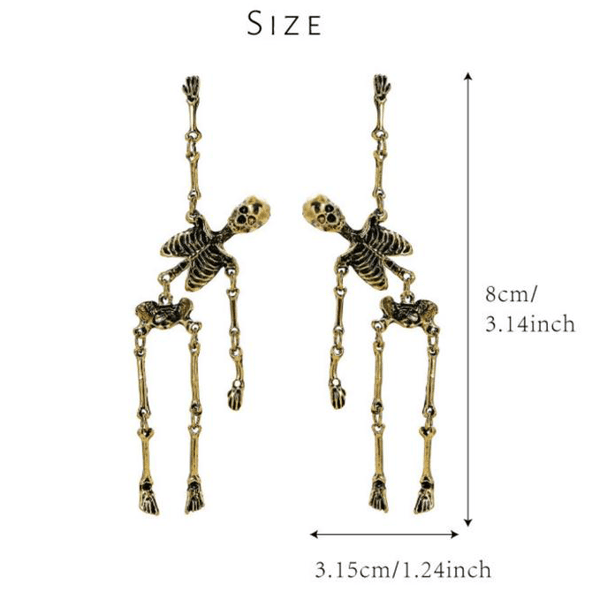 Halloween Skeleton Joint Stud Earrings