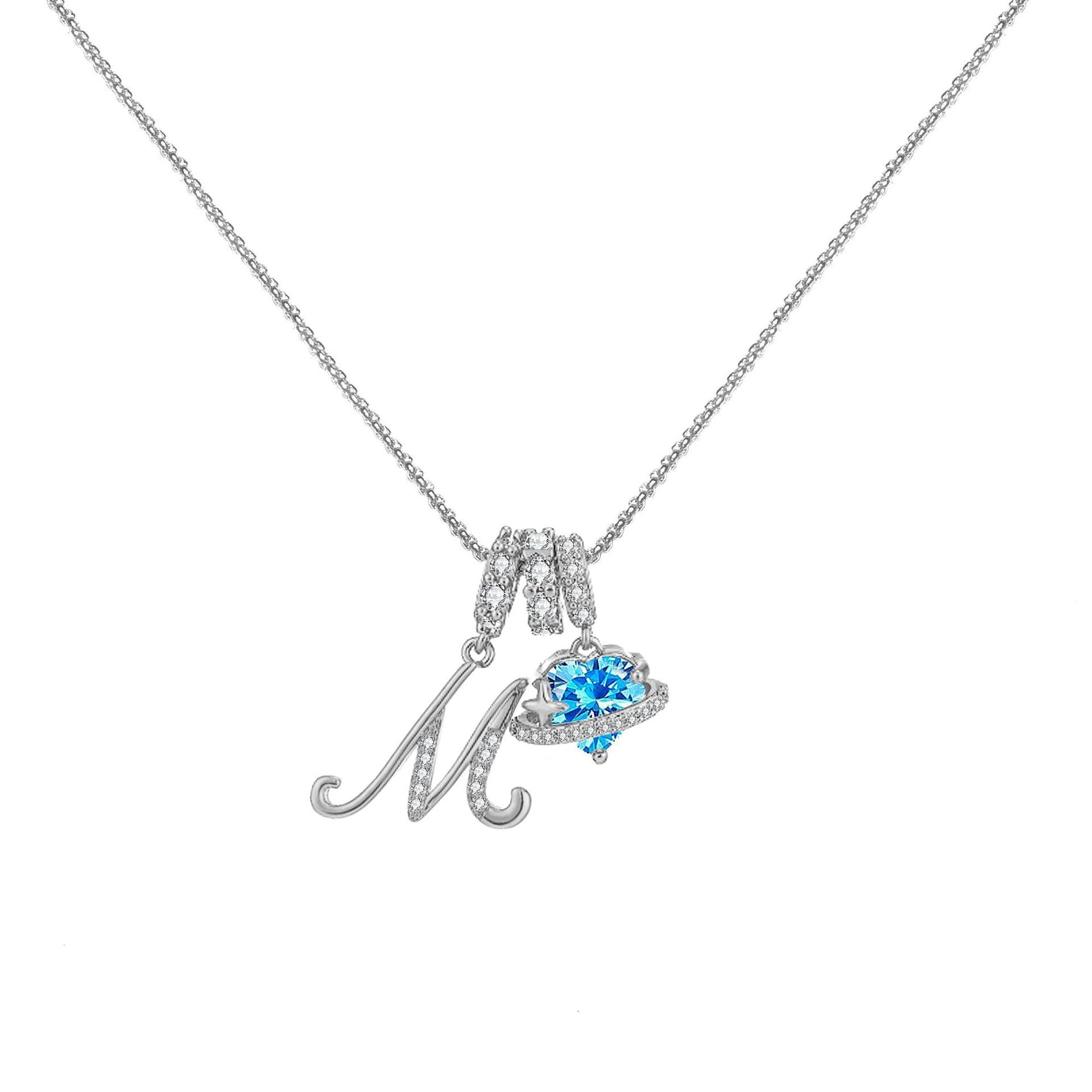 đPersonalized Gifts-Initial Letter Necklace ăAâZă