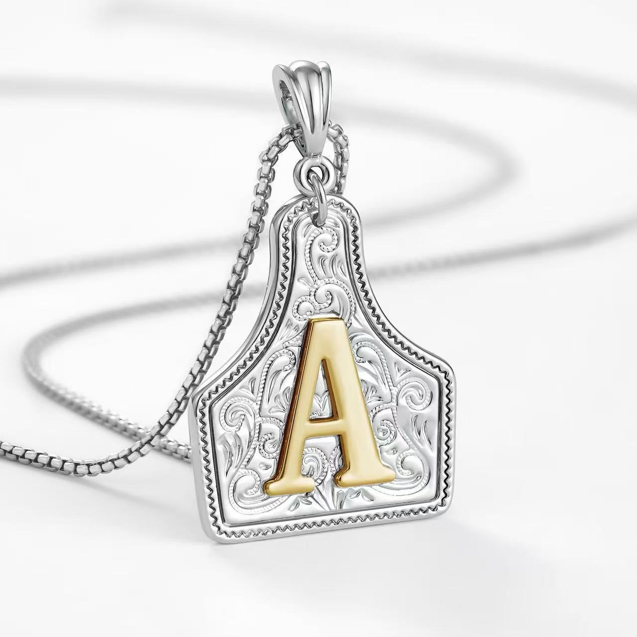【LAST DAY 48% OFF】Western Cowgirl Initial Necklace