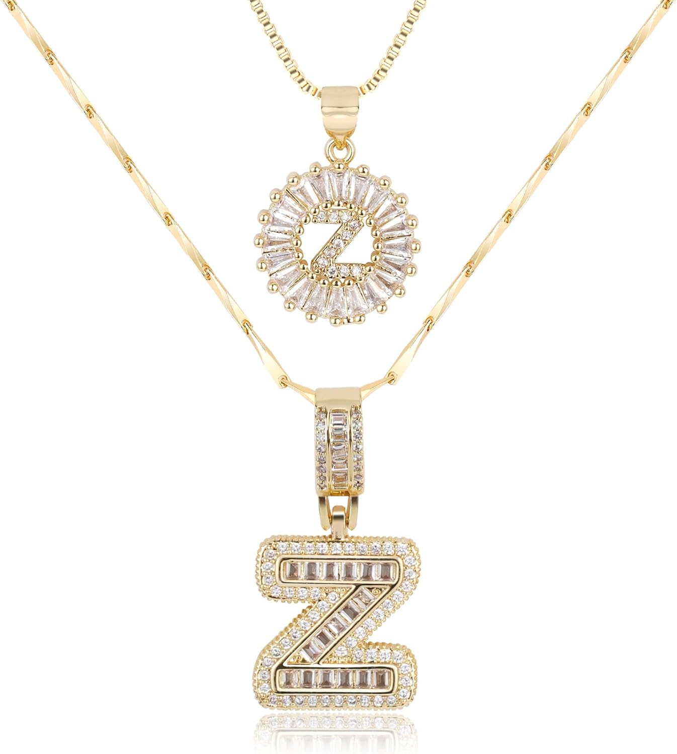 【LAST DAY 49% OFF】2 Pack - Initial Letter Pendant Necklaces