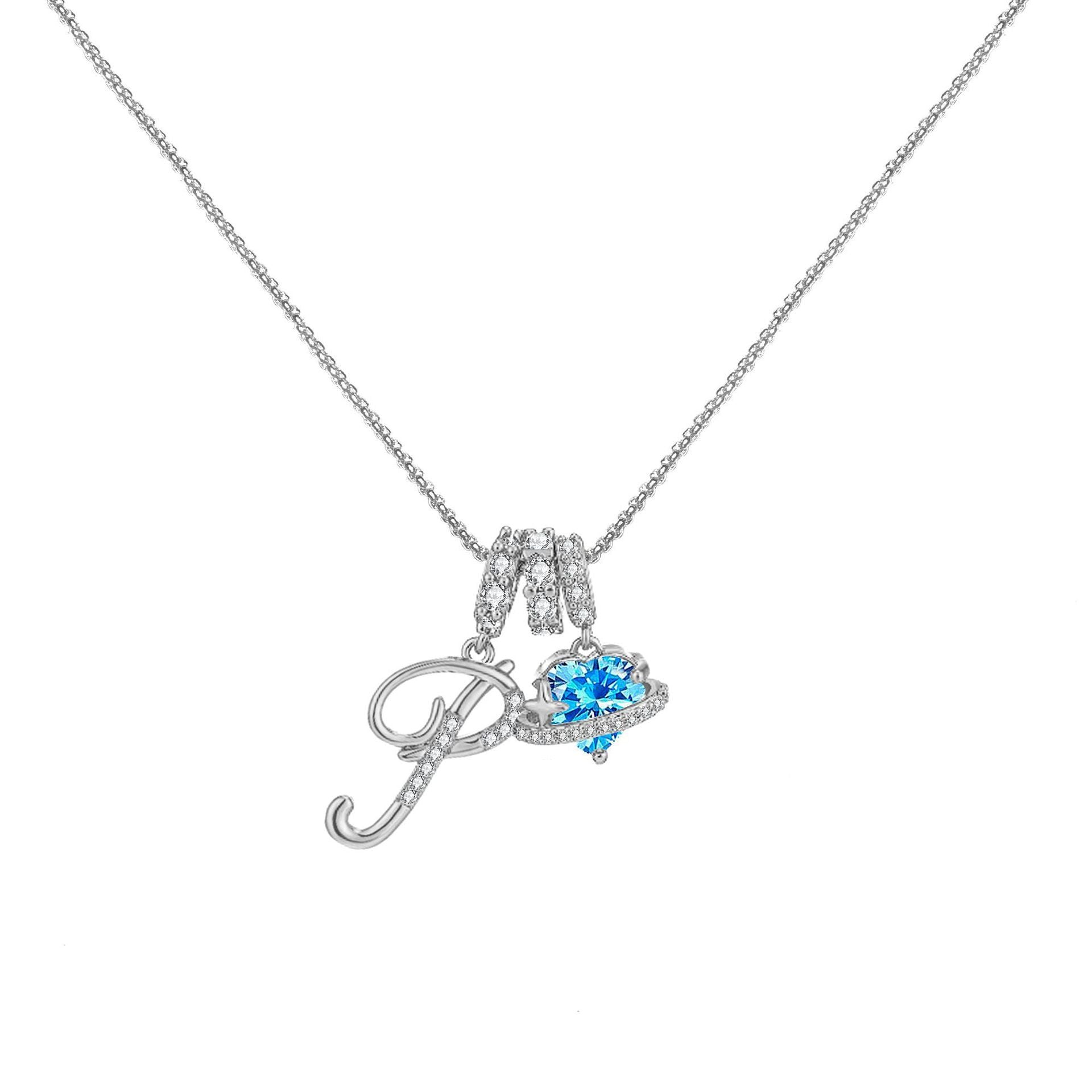 đPersonalized Gifts-Initial Letter Necklace ăAâZă