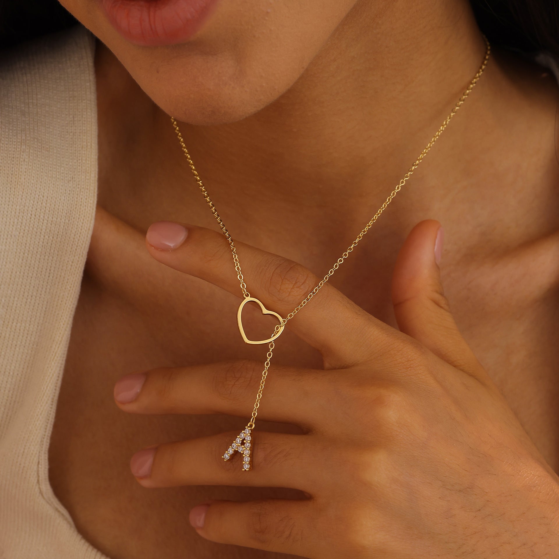 š„Limited Inventory Availableā”Letter Heart Design Personalized Trendy Charm Necklaces