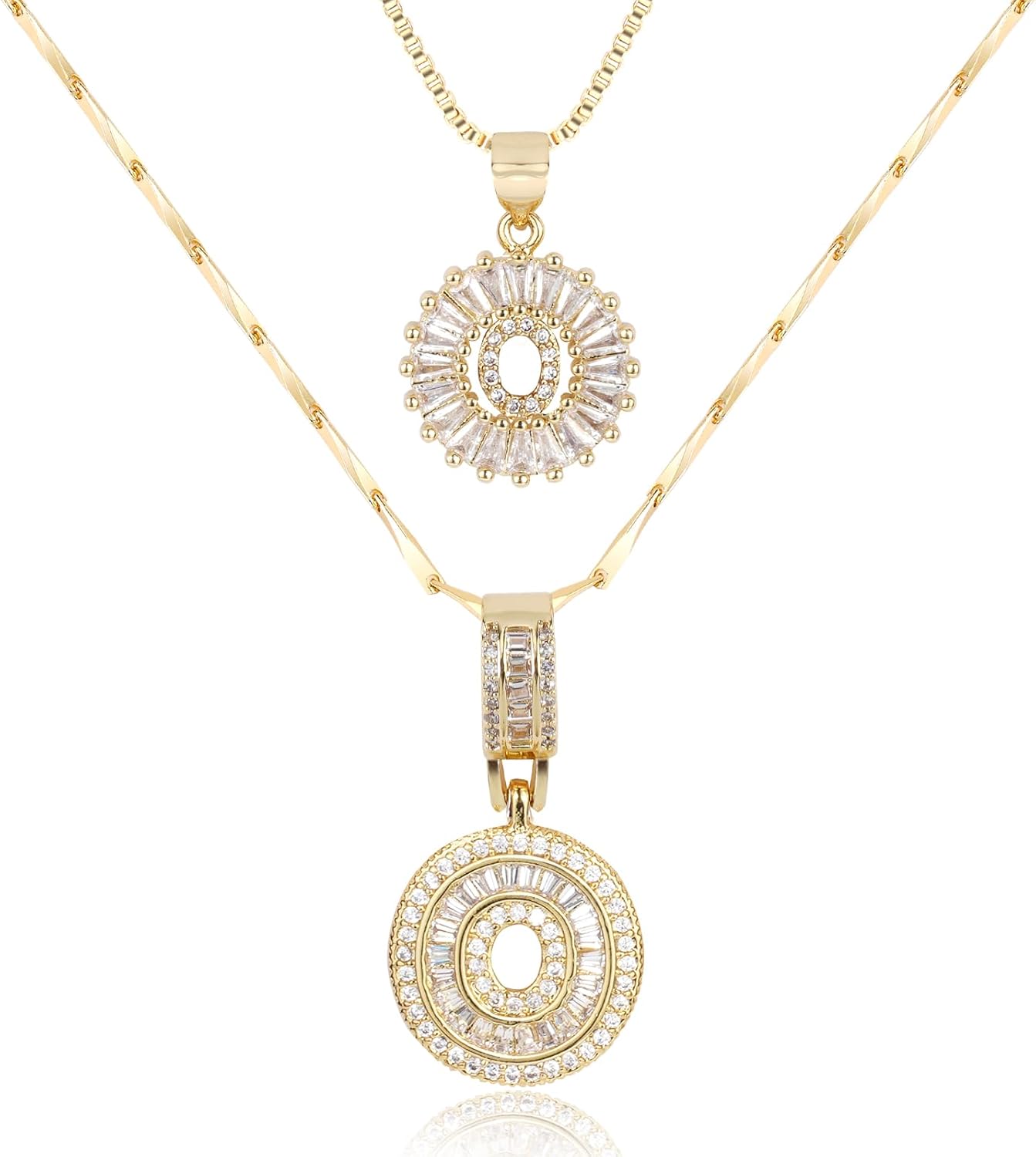 【LAST DAY 49% OFF】2 Pack - Initial Letter Pendant Necklaces