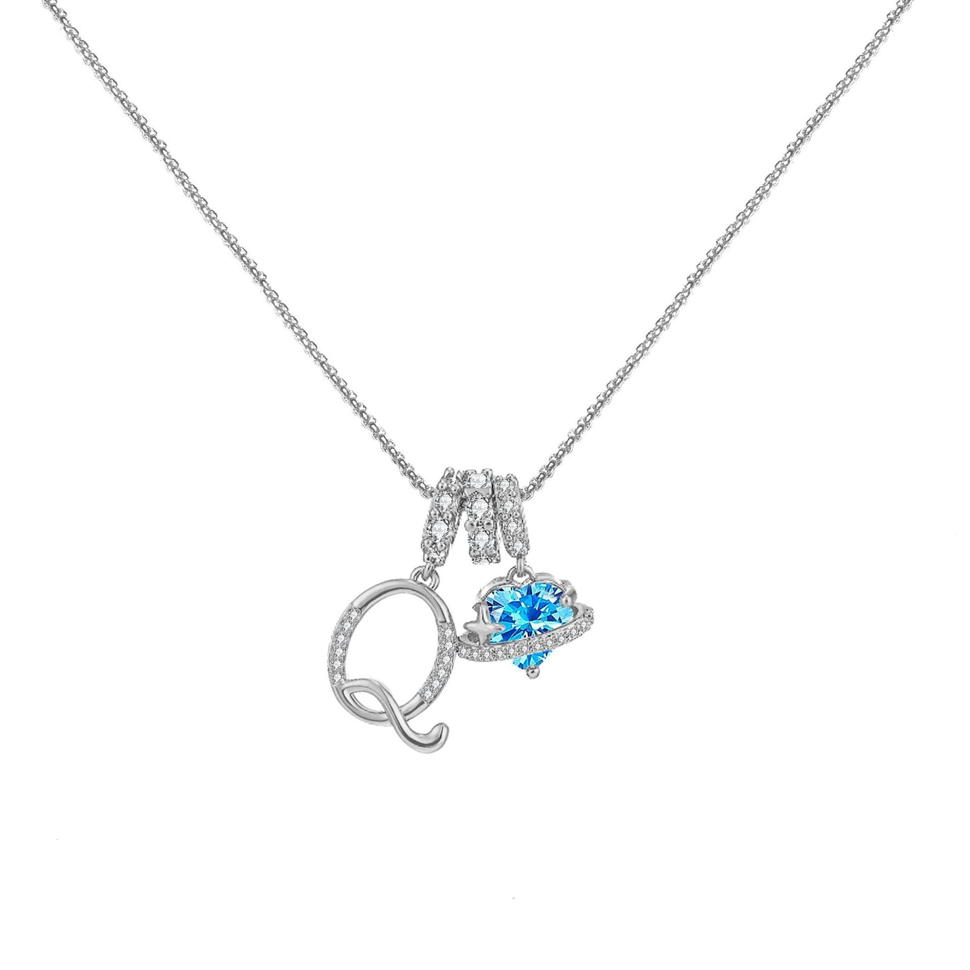 đPersonalized Gifts-Initial Letter Necklace ăAâZă