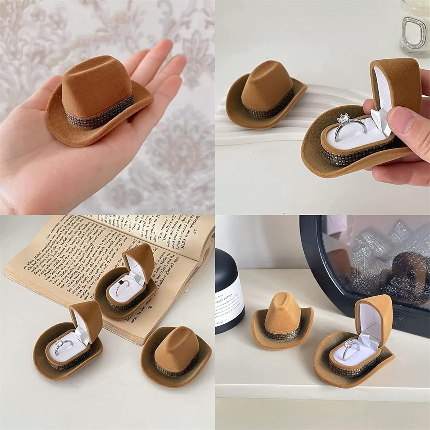 Creative Cowboy Hat Jewelry Box
