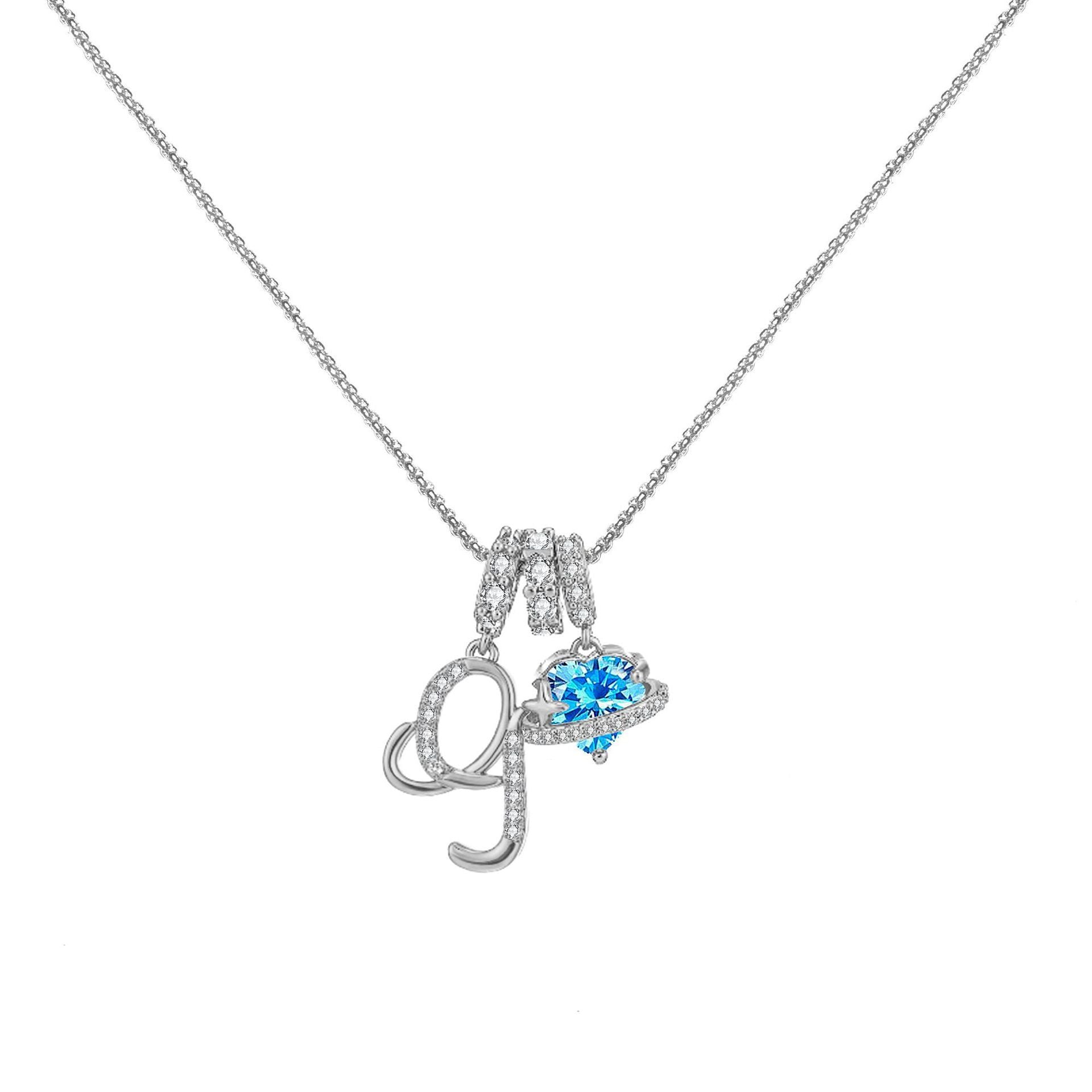 đPersonalized Gifts-Initial Letter Necklace ăAâZă