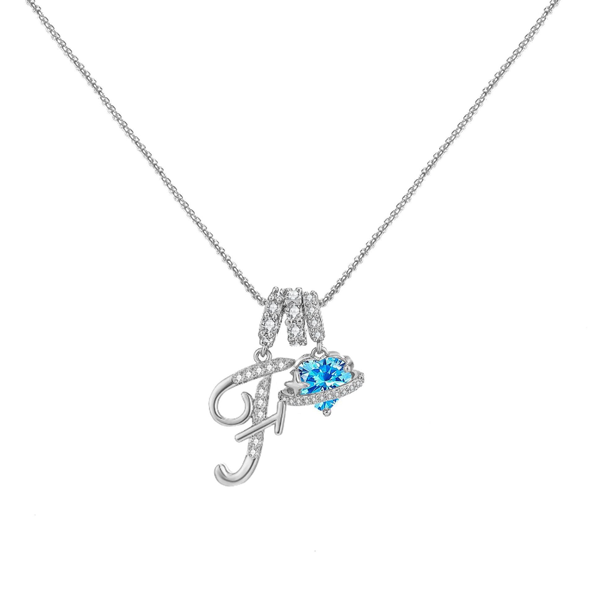 đPersonalized Gifts-Initial Letter Necklace ăAâZă