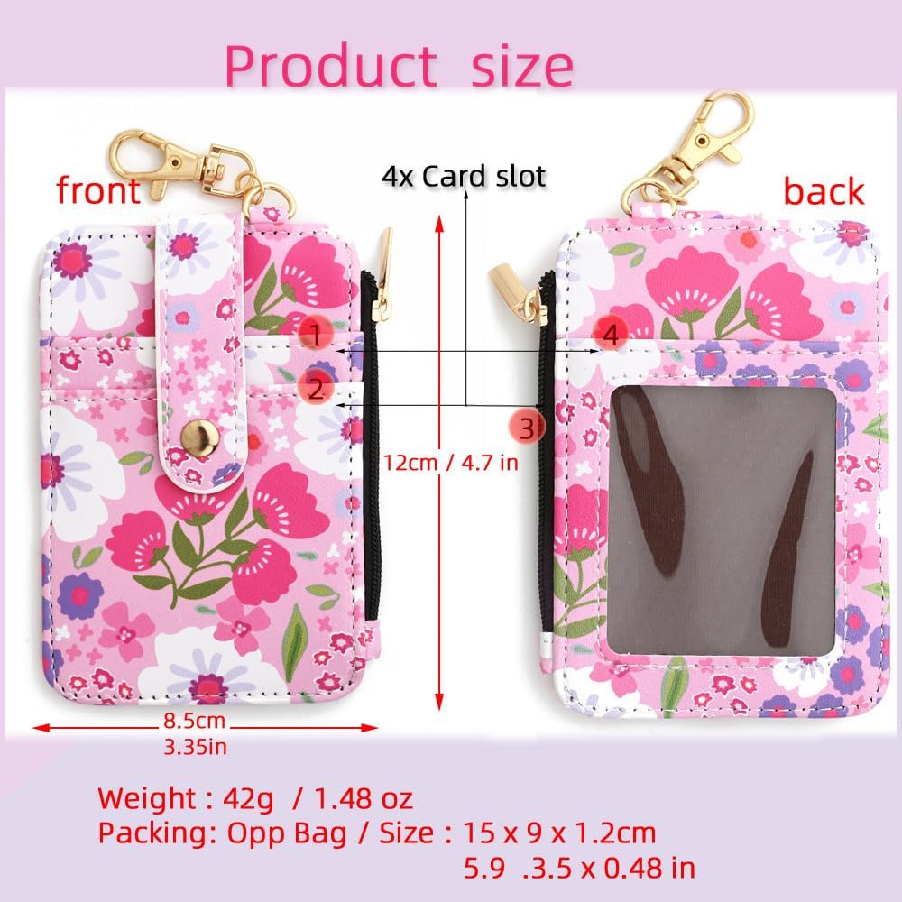 🌸Women's Floral Print Leather Card Bag