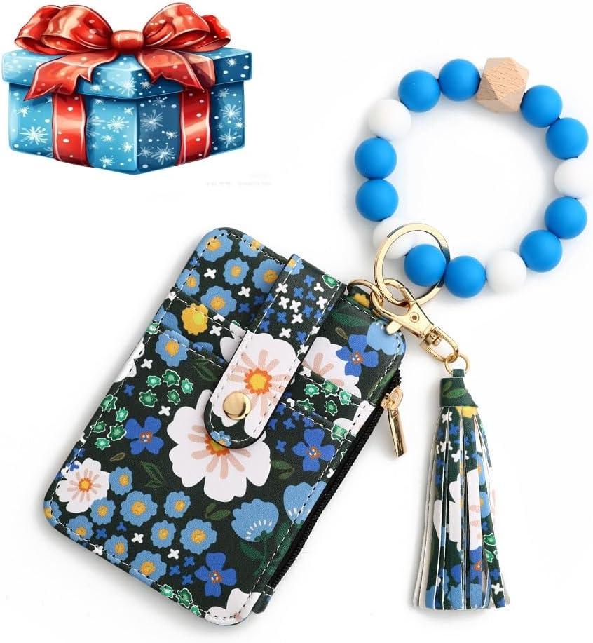 🌸Women's Floral Print Leather Card Bag