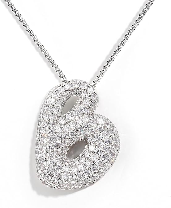 【LAST DAY 49% OFF】Bubble Initial Diamond Necklace