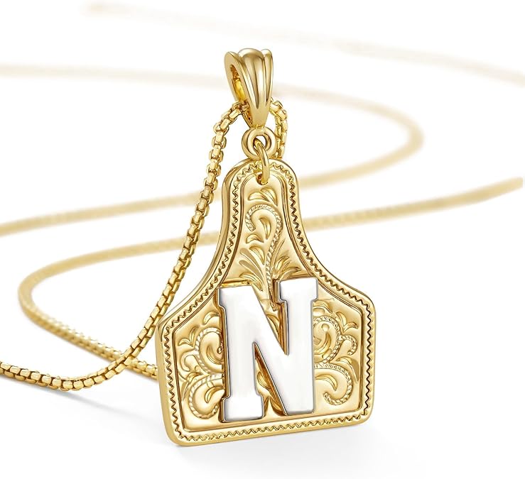 【LAST DAY 48% OFF】Western Cowgirl Initial Necklace