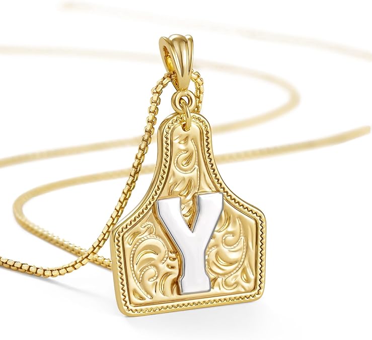 【LAST DAY 48% OFF】Western Cowgirl Initial Necklace