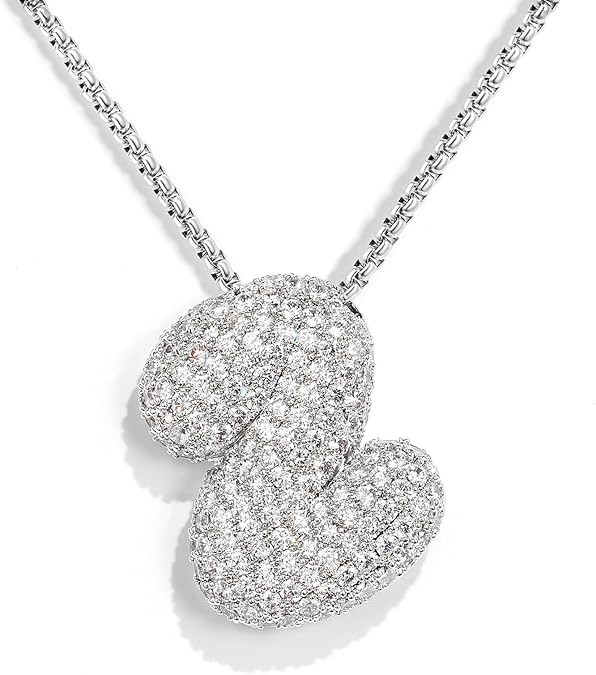 【LAST DAY 49% OFF】Bubble Initial Diamond Necklace
