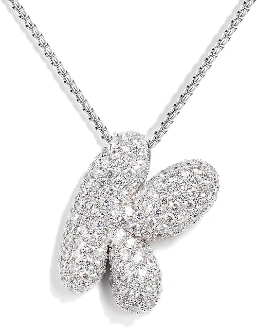 【LAST DAY 49% OFF】Bubble Initial Diamond Necklace