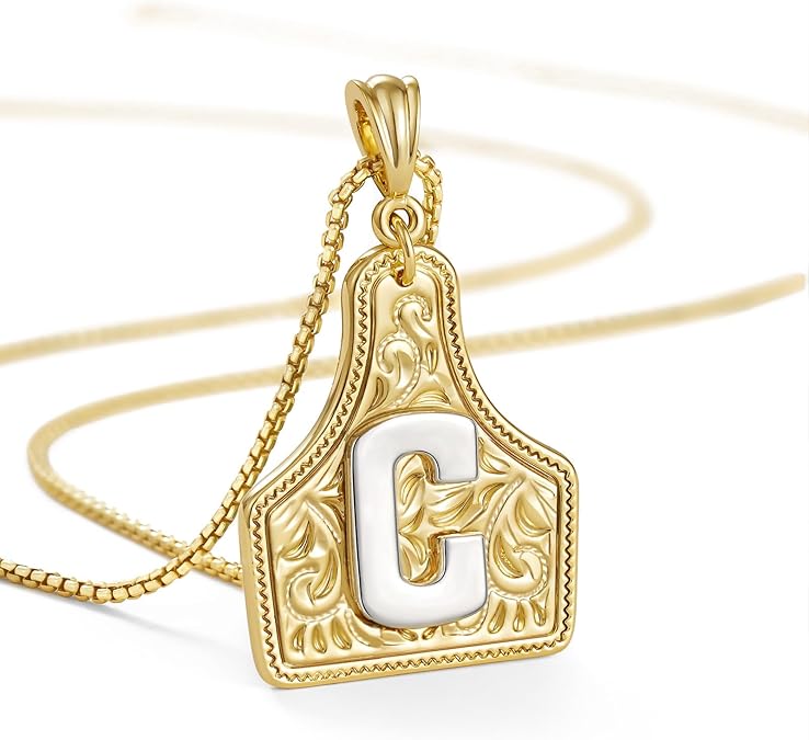 【LAST DAY 48% OFF】Western Cowgirl Initial Necklace