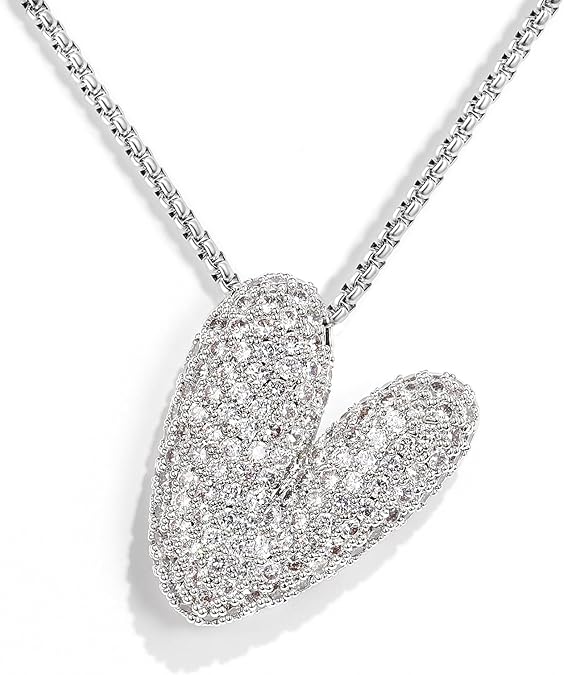 【LAST DAY 49% OFF】Bubble Initial Diamond Necklace