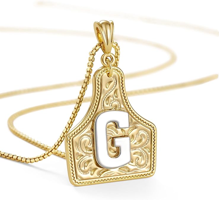 【LAST DAY 48% OFF】Western Cowgirl Initial Necklace