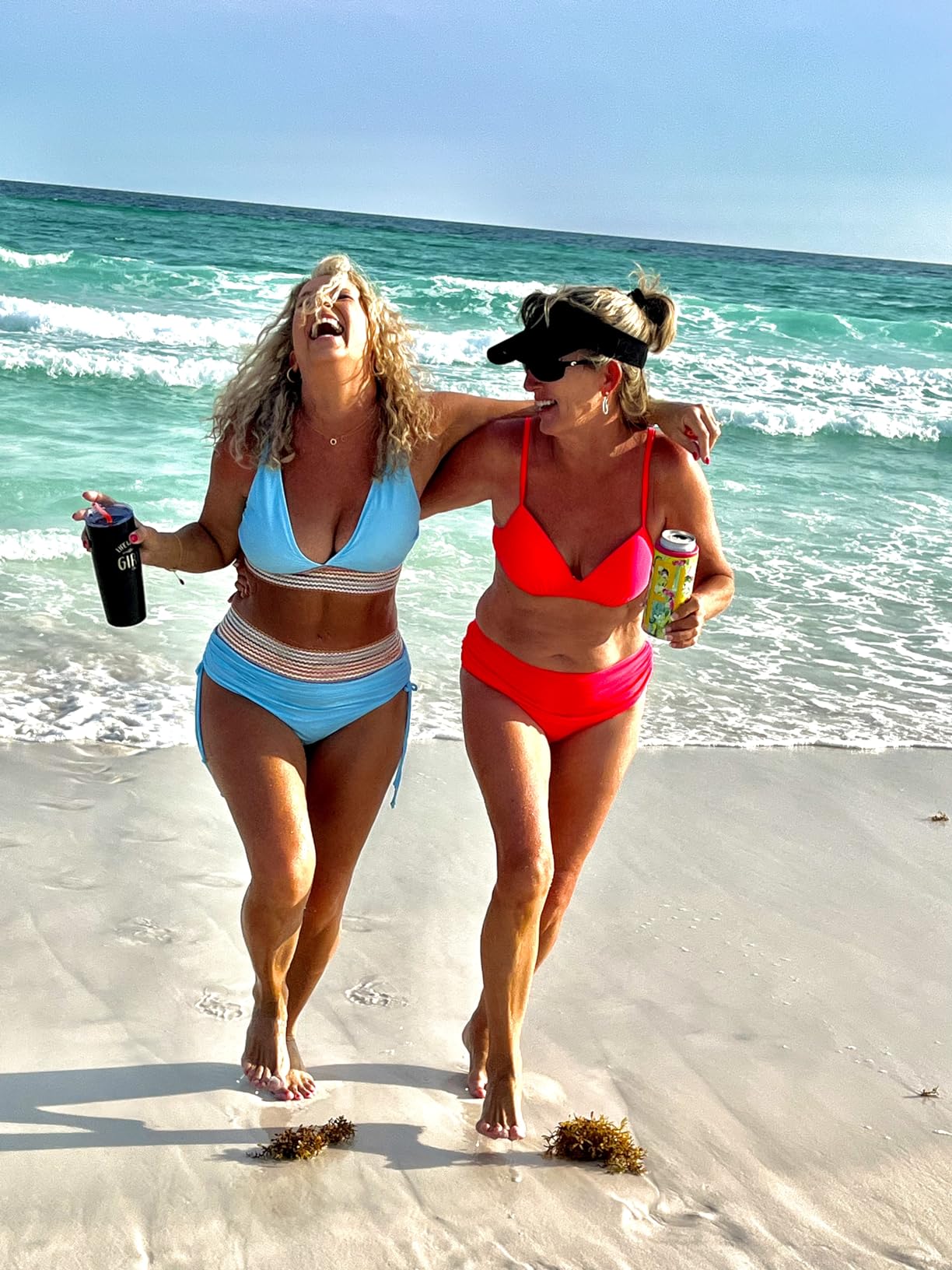 2025 High Waisted Tummy Control Color Block Bikini Sets