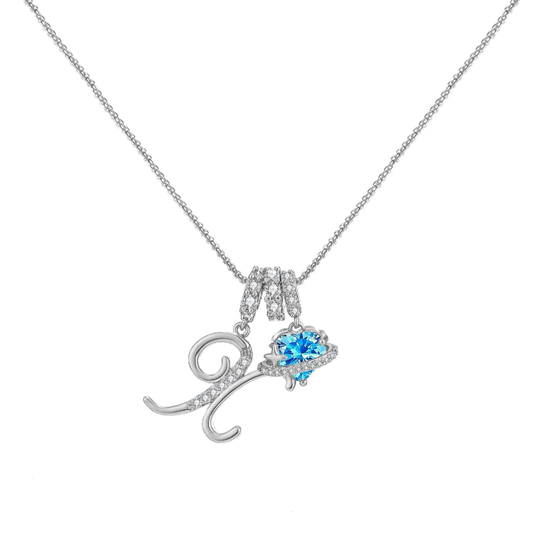 đPersonalized Gifts-Initial Letter Necklace ăAâZă