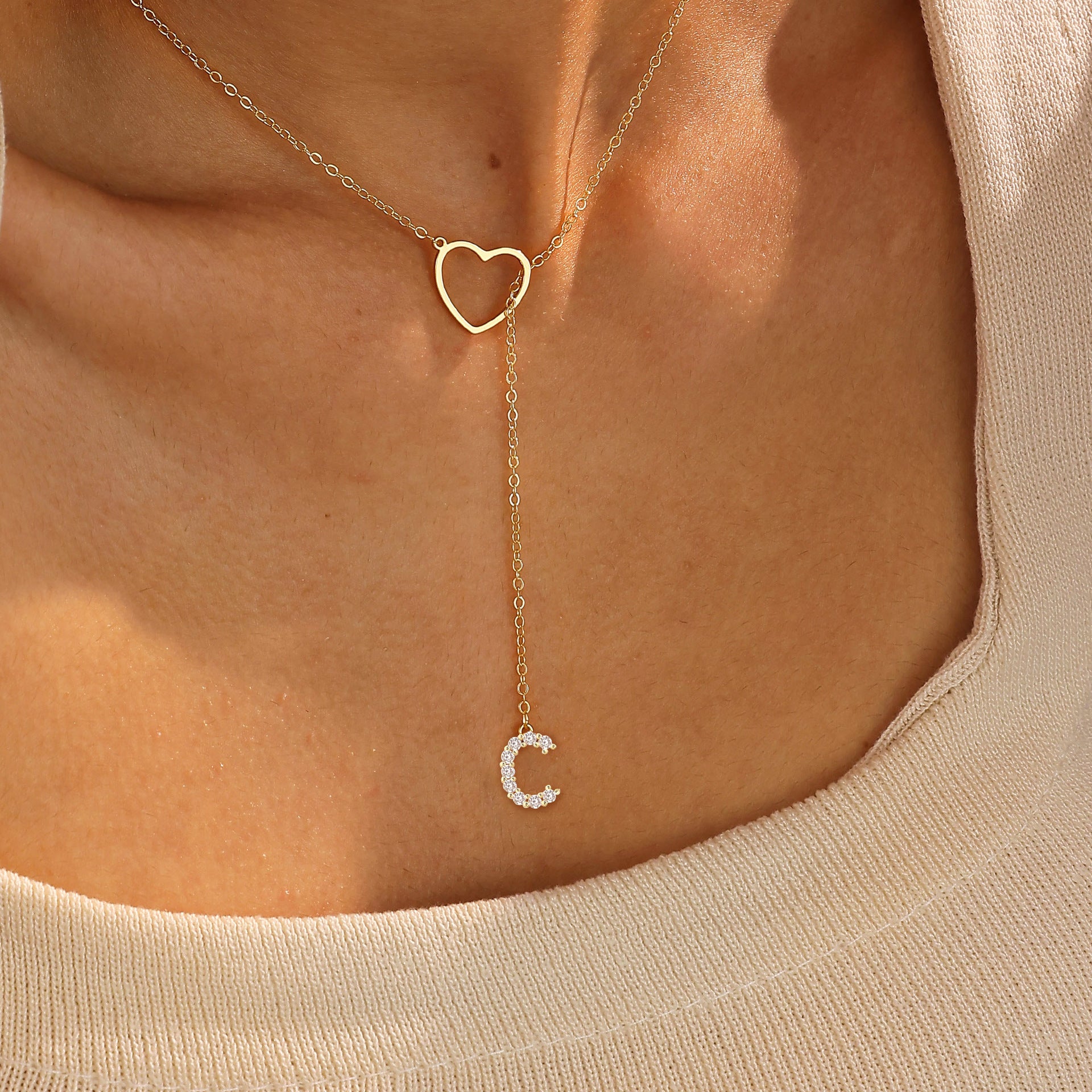 š„Limited Inventory Availableā”Letter Heart Design Personalized Trendy Charm Necklaces