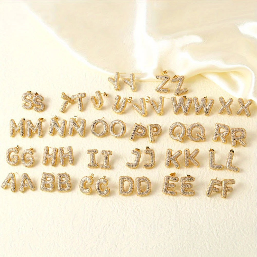 【LAST DAY 49% OFF】 Initial Letter Earrings