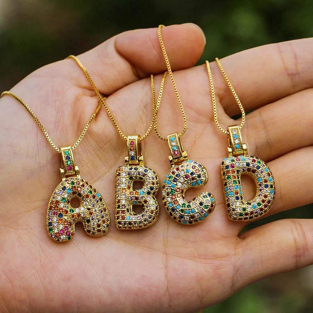 Bubble Letter Necklace