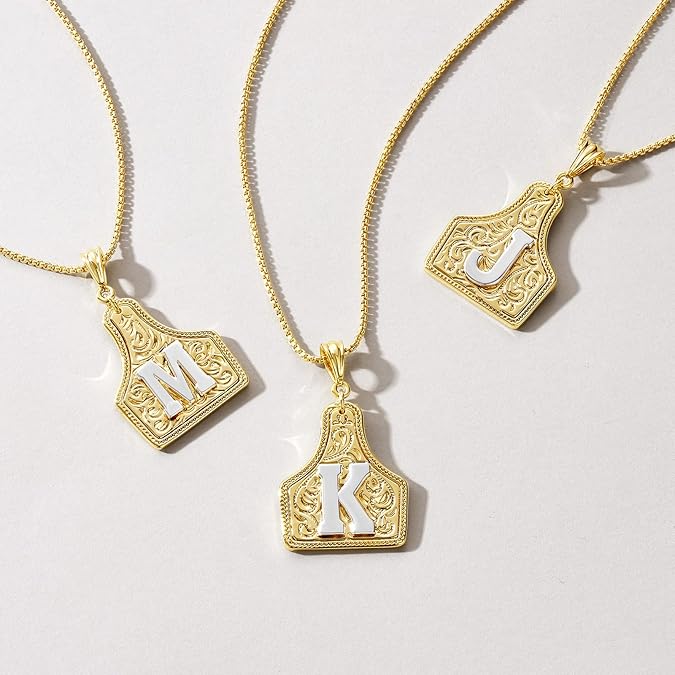 【LAST DAY 48% OFF】Western Cowgirl Initial Necklace