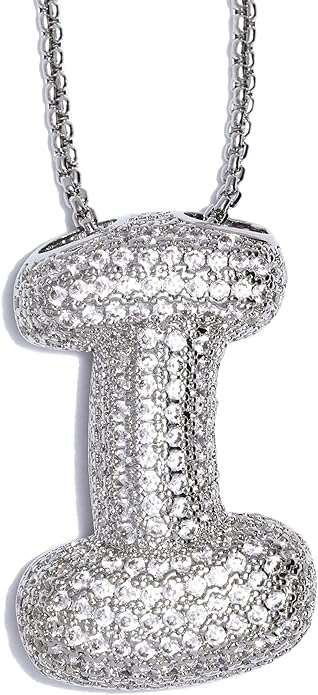【LAST DAY 49% OFF】Bubble Initial Diamond Necklace