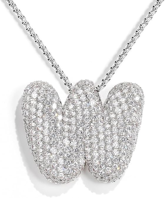 【LAST DAY 49% OFF】Bubble Initial Diamond Necklace