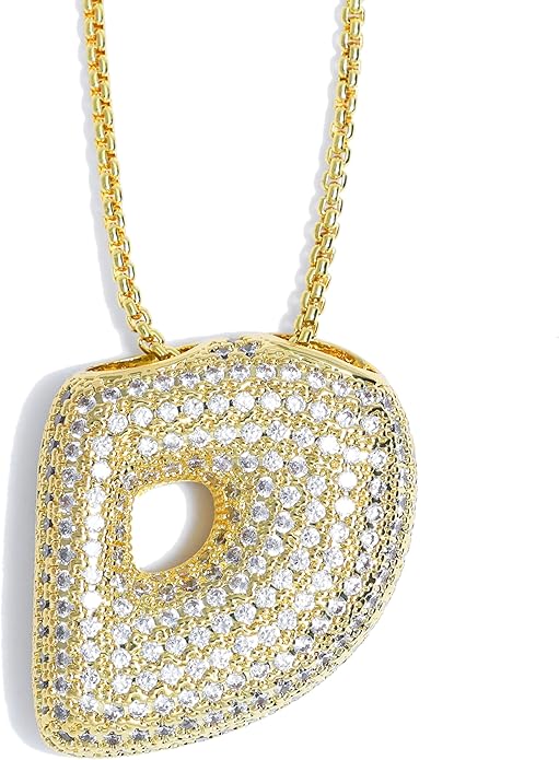 【LAST DAY 49% OFF】Bubble Initial Diamond Necklace