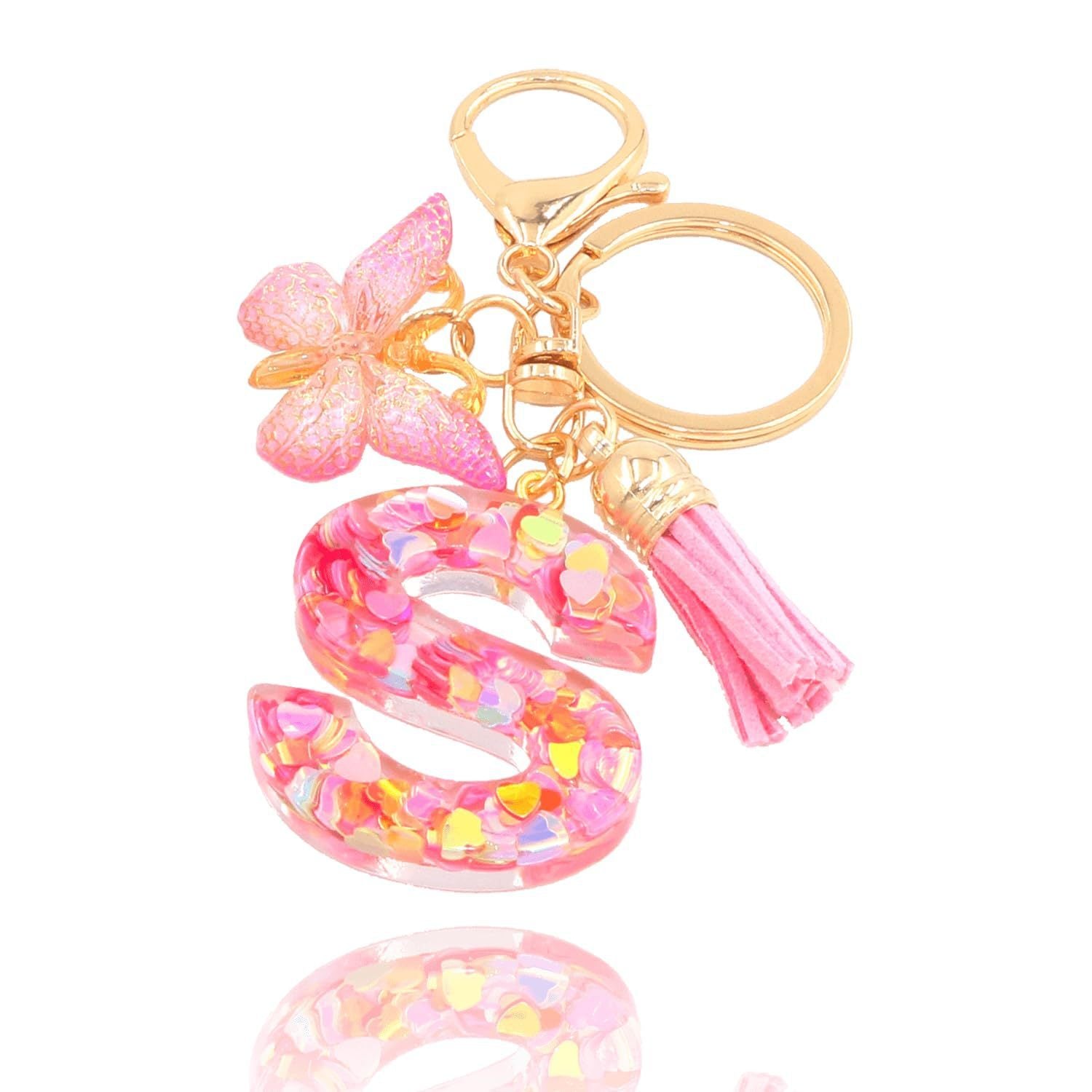 🔥BUY 2 GET 1 FREE 🎁Butterfly Letter Keychain Tassel Design Vibrant Durable Lightweight Gift