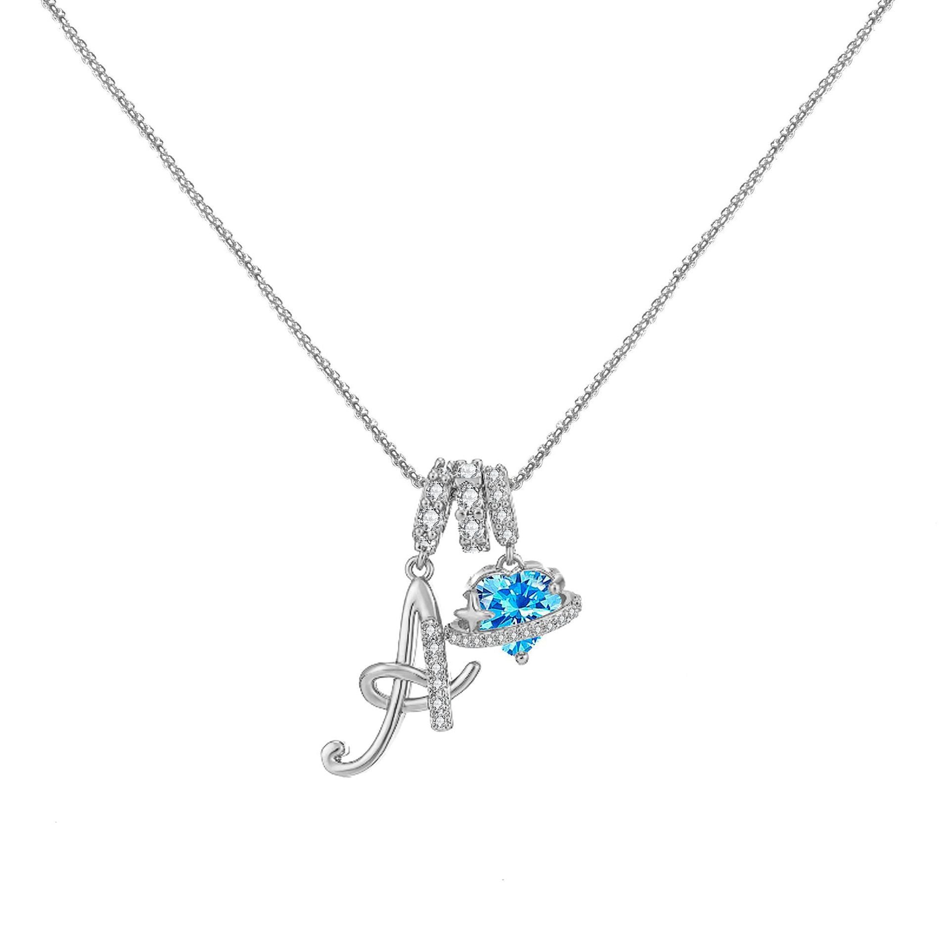 đPersonalized Gifts-Initial Letter Necklace ăAâZă