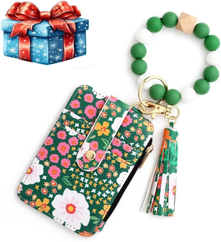 🌸Women's Floral Print Leather Card Bag