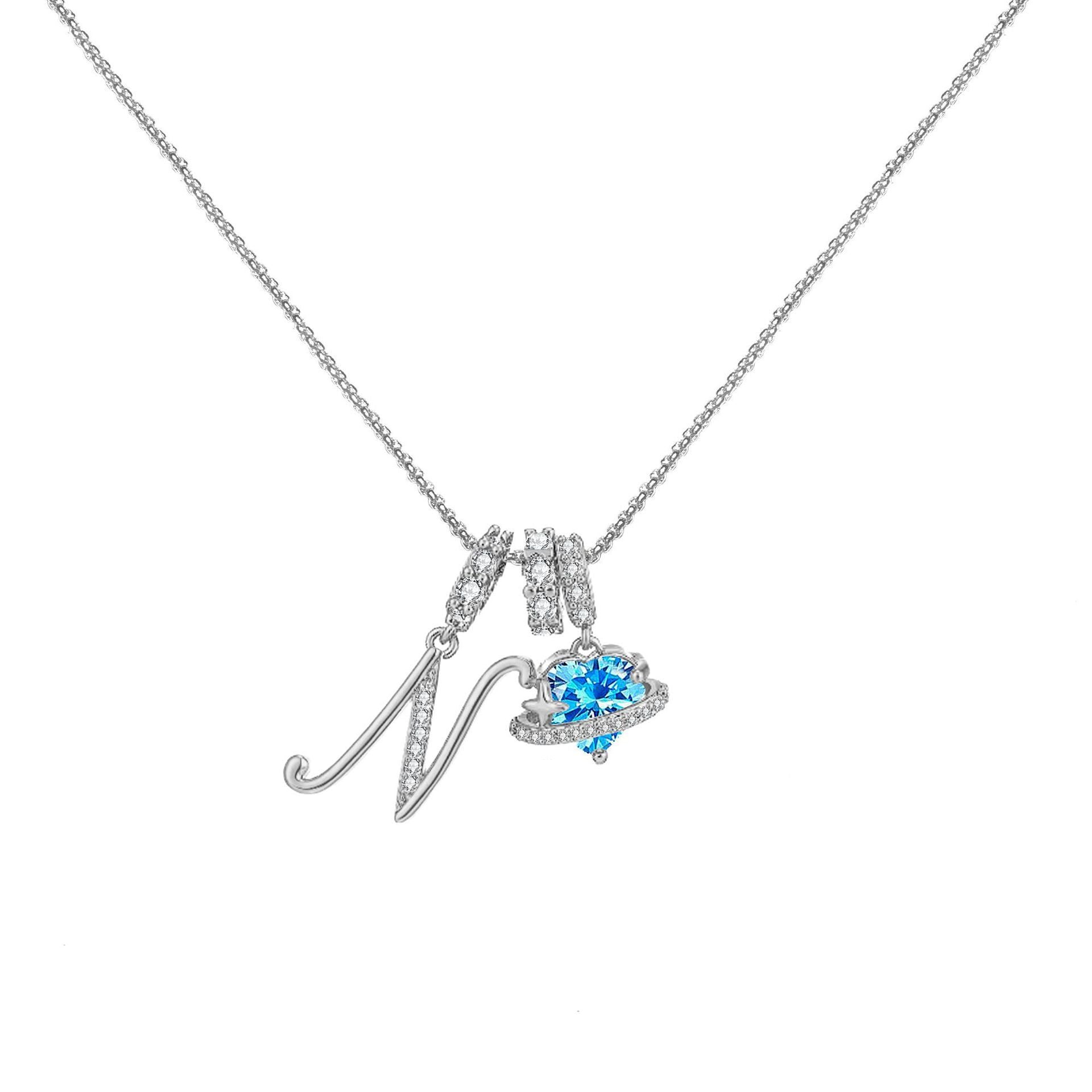 đPersonalized Gifts-Initial Letter Necklace ăAâZă