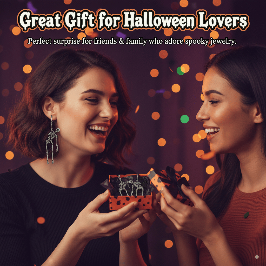 Halloween Skeleton Joint Stud Earrings