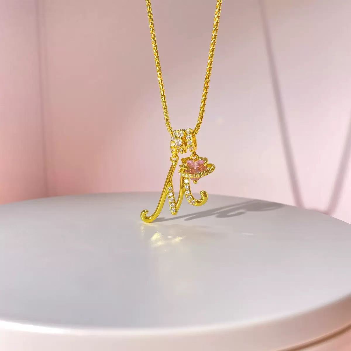 đPersonalized Gifts-Initial Letter Necklace ăAâZă