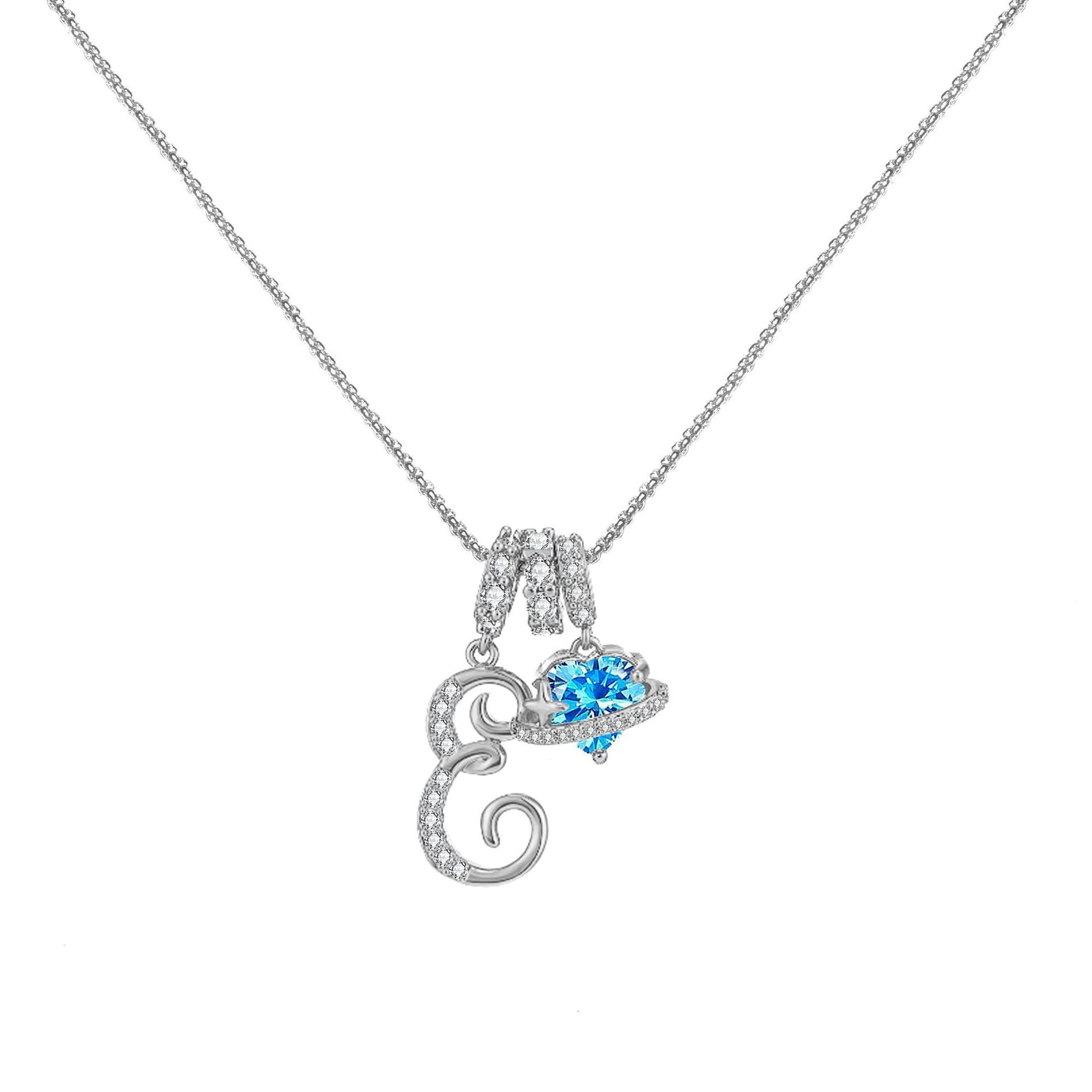 đPersonalized Gifts-Initial Letter Necklace ăAâZă