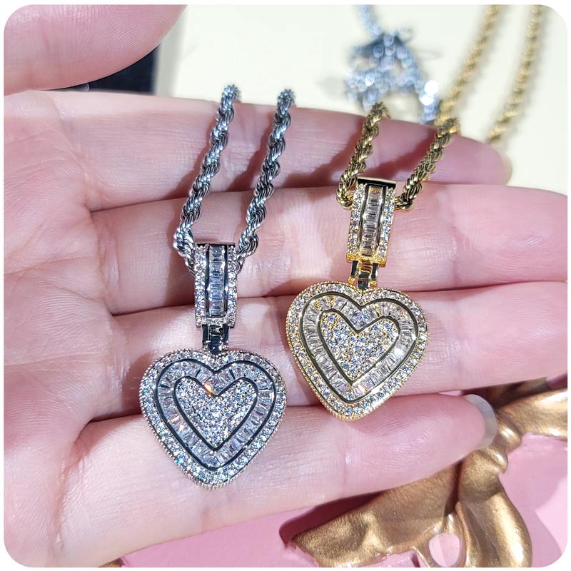【LAST DAY 49% OFF】Hip Hop Heart Necklace